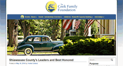 Desktop Screenshot of cookfamilyfoundation.org