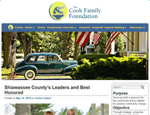 Tablet Screenshot of cookfamilyfoundation.org
